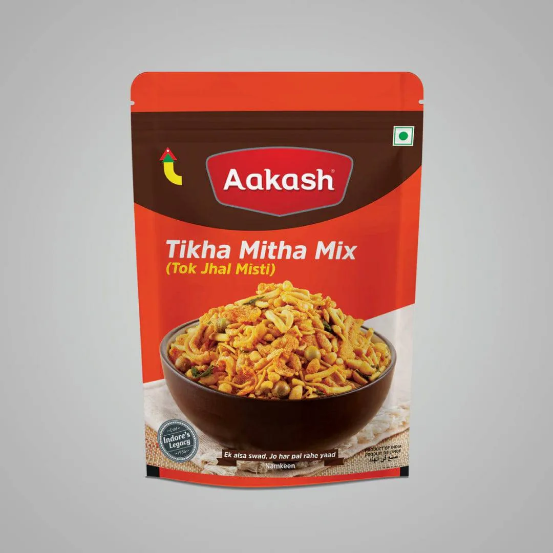 Akash Tikha Mitha Mix | Indori Sweet & Spicy Namkeen | Traditional Tea Time Savory Snack