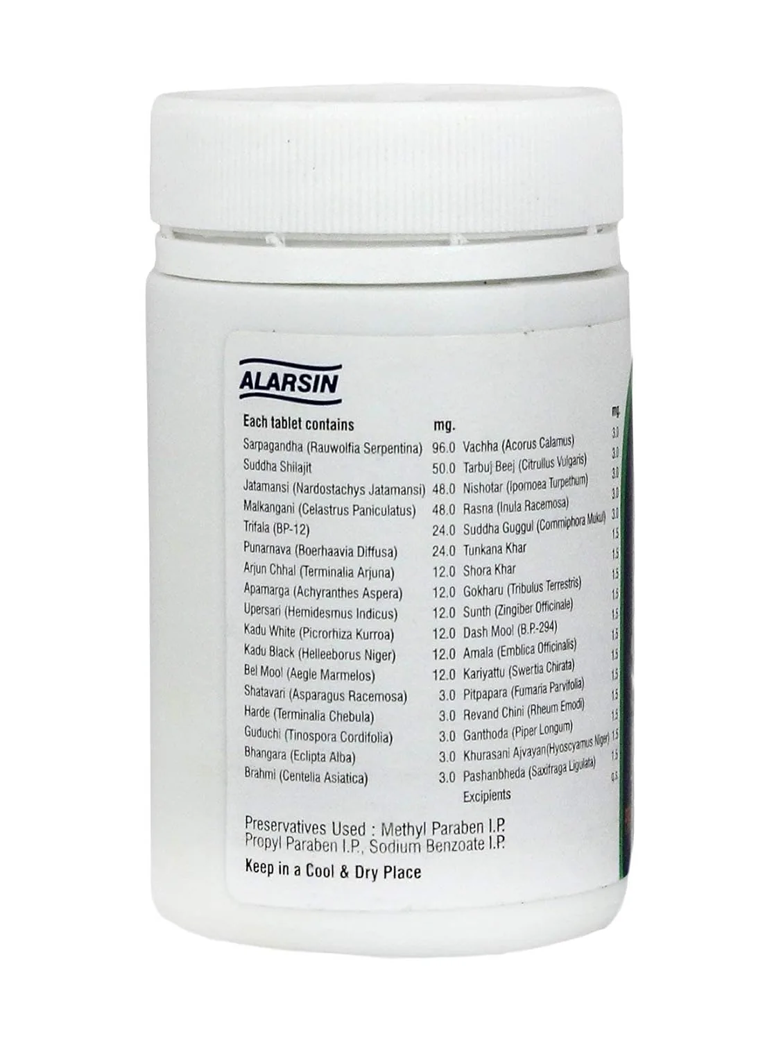 Alarsin Ayurvedic Arjin Tablet | Cardiovascular Support | Herbal Hypertension Management-2