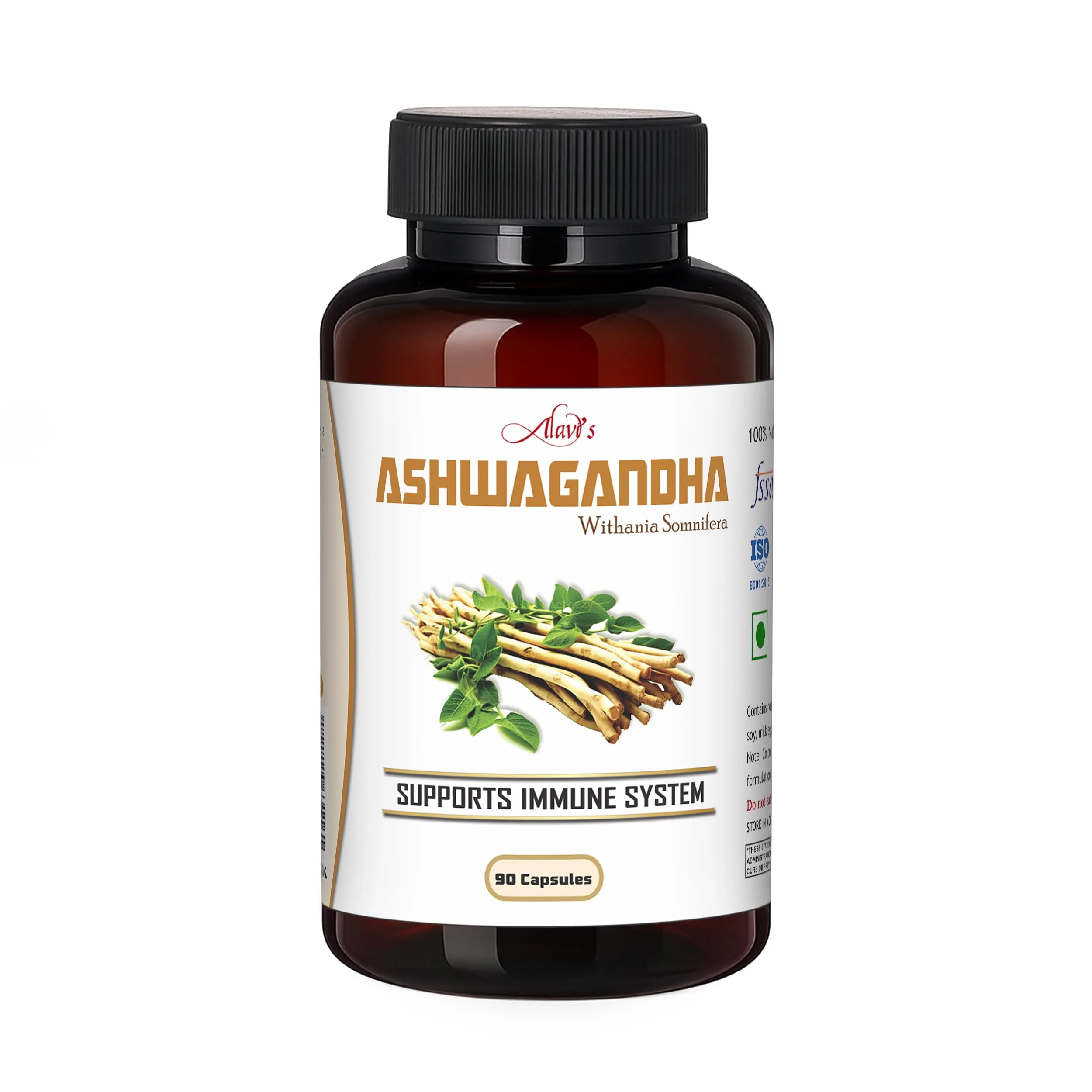 Alavi Ashwagandha Capsules | Natural Adaptogen Supplement | Stress Relief & Immune Support-1