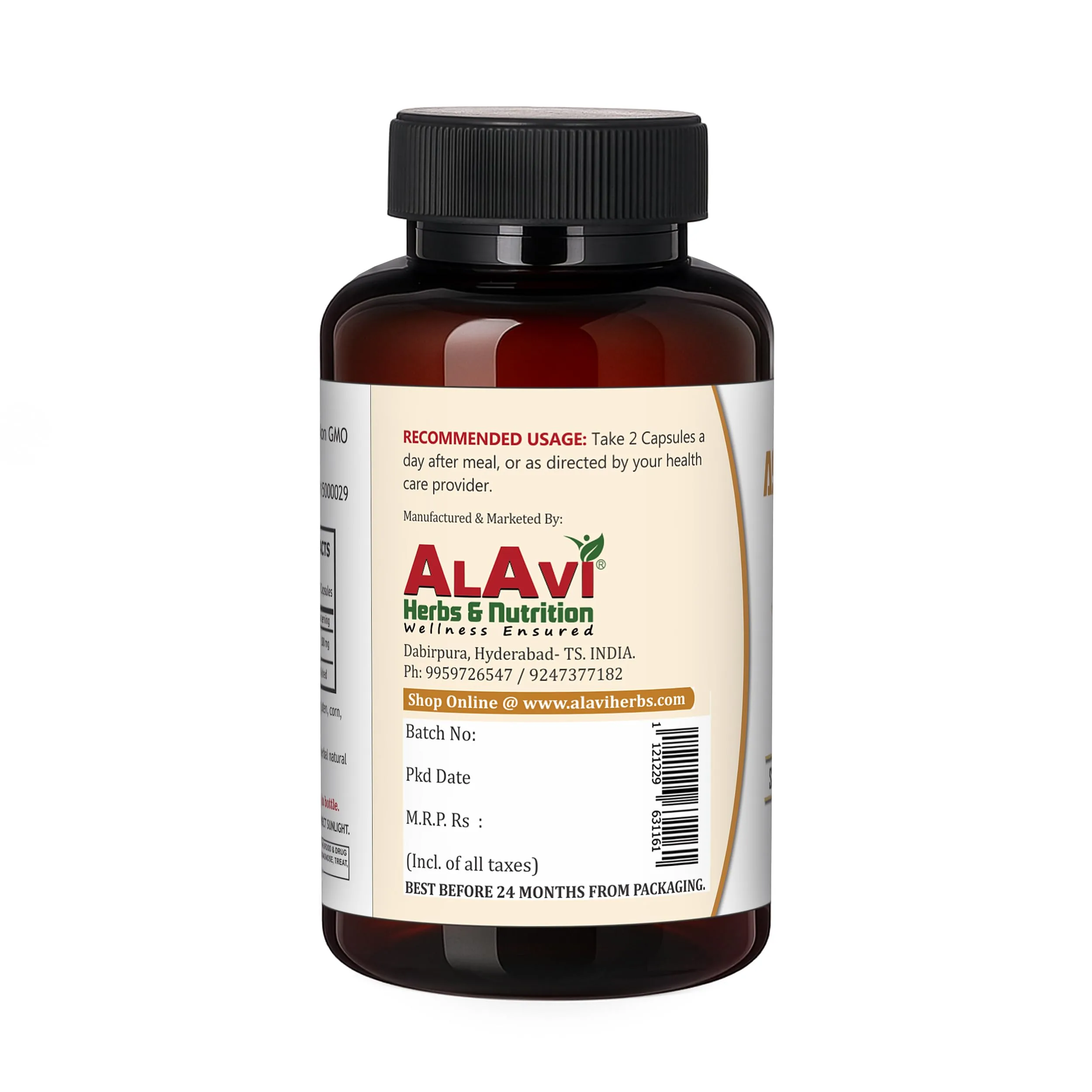 Alavi Ashwagandha Capsules | Natural Adaptogen Supplement | Stress Relief & Immune Support-2