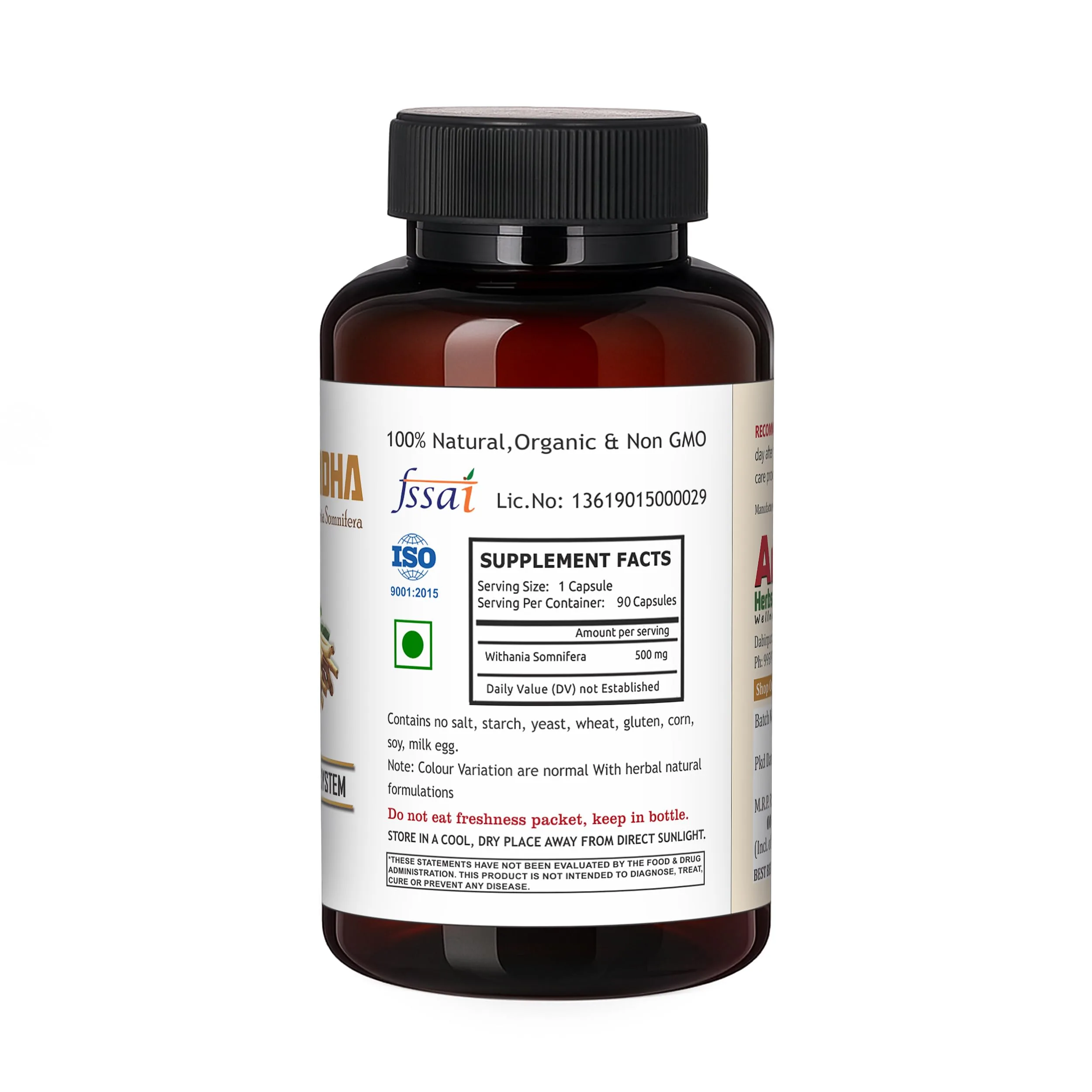 Alavi Ashwagandha Capsules | Natural Adaptogen Supplement | Stress Relief & Immune Support-3