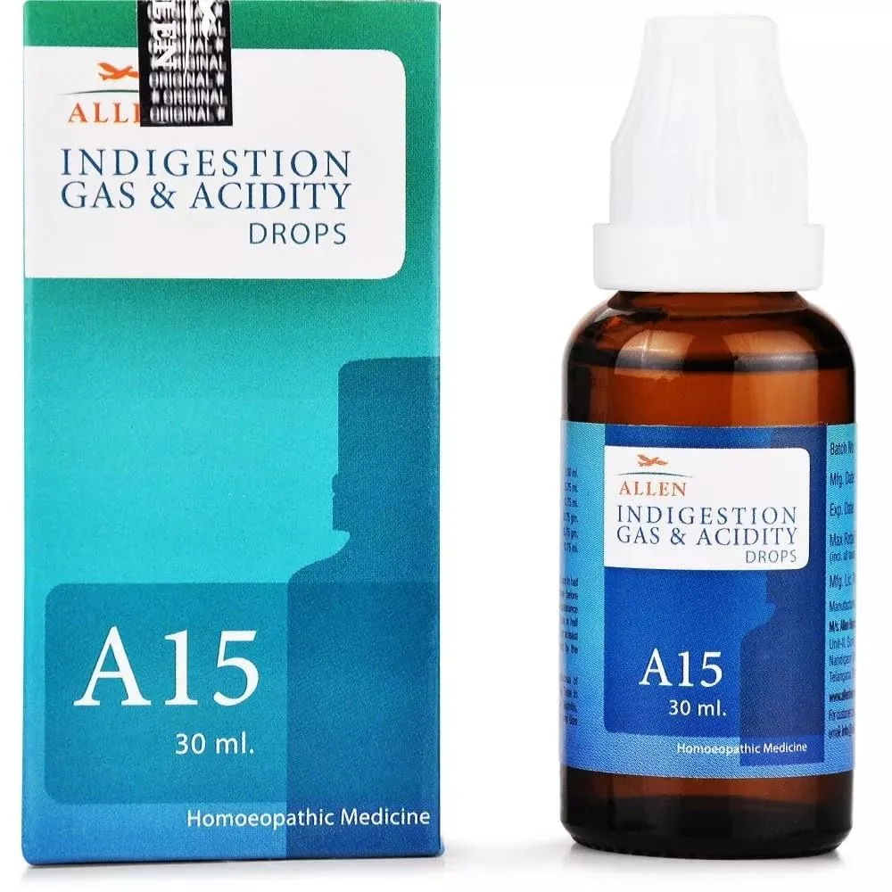 Allen Homeopathy A15 Indigestion Gas And Acidity Drops