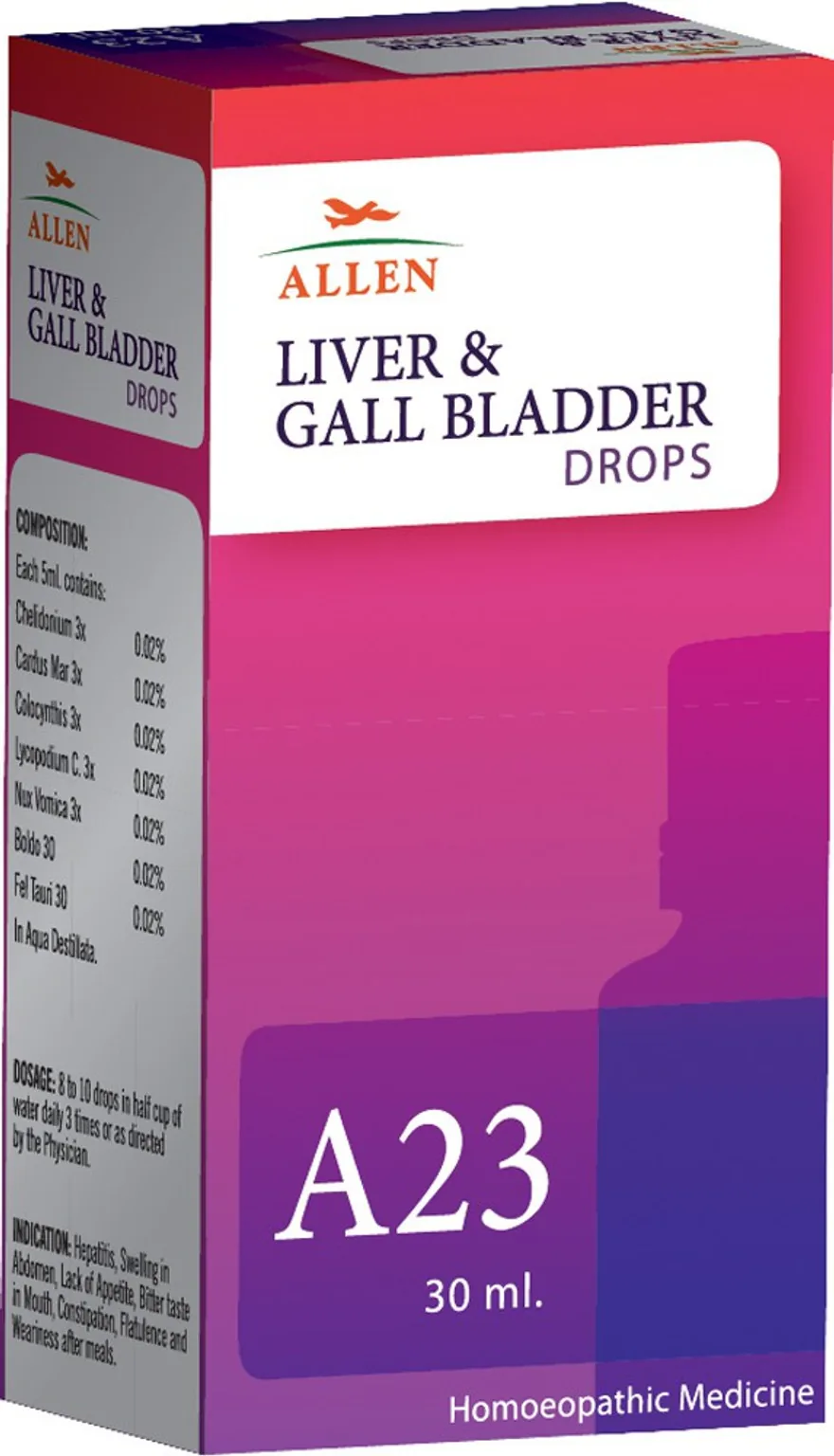 Allen Homeopathy A23 Drops | Homeopathic Liver and Gallbladder Support | Natural Digestive Care-2
