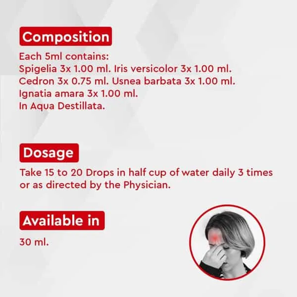 Allen Homeopathy A58 Drops | Homeopathic Headache Relief | Natural Migraine and Stress Support-2