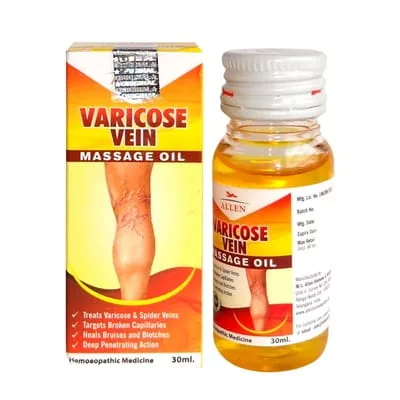 Allen Homeopathy Varicose Vein Massage Oil