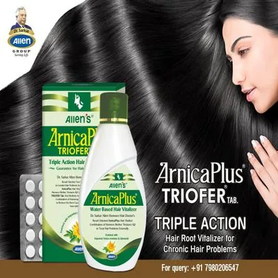 Allens Arnica Plus With Triofer Tablets | Dual Action Hair Care Kit | Controls Hair Fall & Dandruff-4