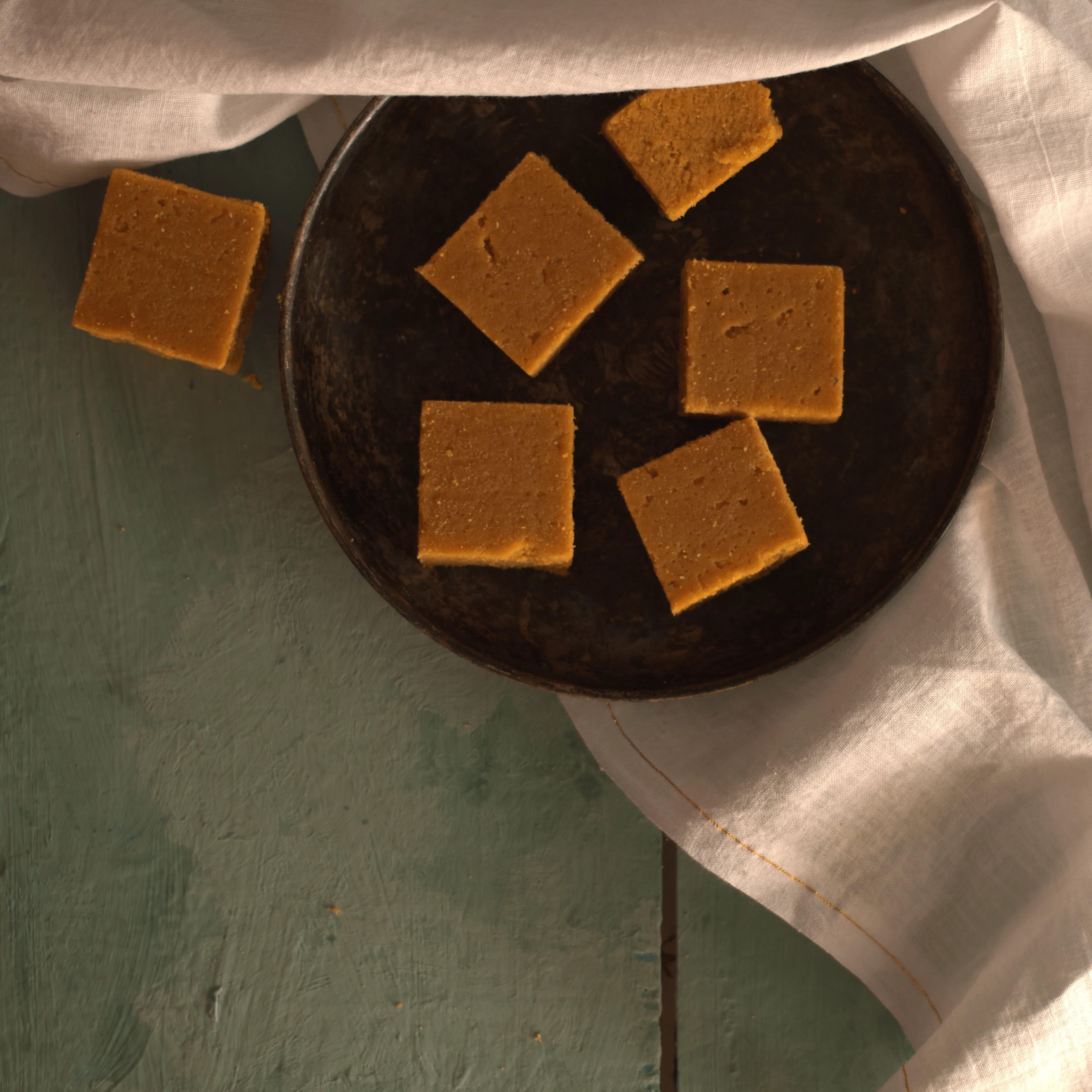 Almond House Besan Chakki | Traditional Gram Flour & Pure Ghee Sweet | Melt-in-Mouth Indian Mithai-1