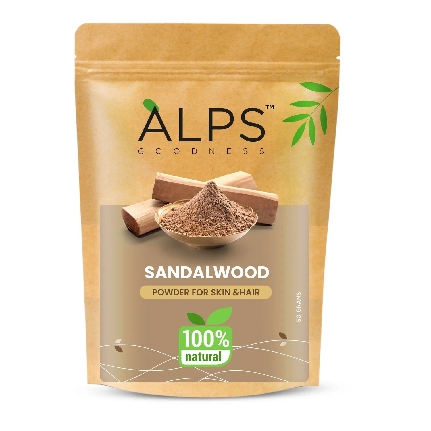 Alps Goodness Sandalwood Powder | Ayurvedic Face Mask | Natural Skin Brightening & Cooling-1
