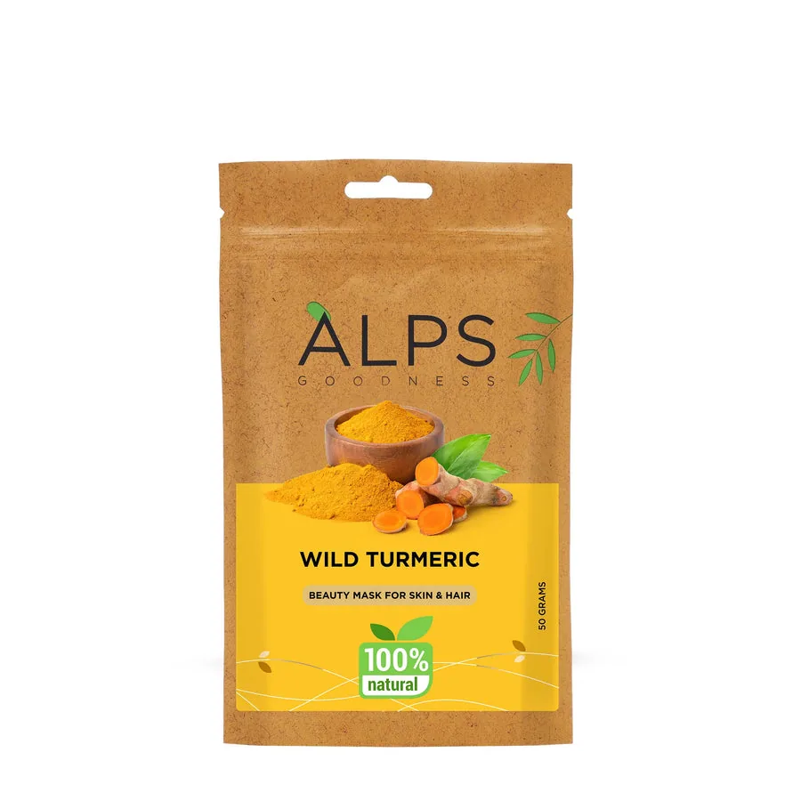 Alps Goodness Wild Turmeric Powder | Kasturi Haldi Face Mask | Stain-Free Natural Glow-1