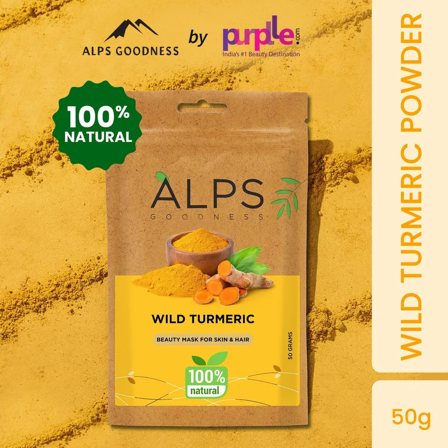 Alps Goodness Wild Turmeric Powder | Kasturi Haldi Face Mask | Stain-Free Natural Glow-2
