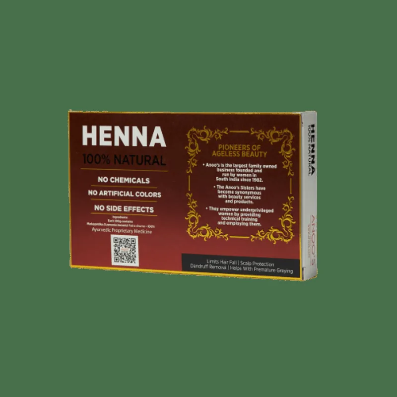 Anoo's Natural Herbal Henna | Chemical-Free Hair Colorant | Natural Conditioning Powder-2