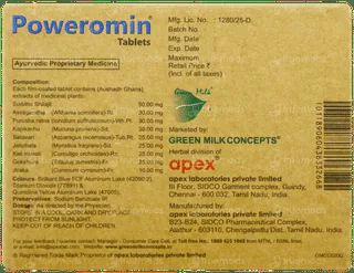 Apex Ayurvedic Poweromin Tablet | Male Vitality & Stamina Supplement | Natural Strength Booster-2