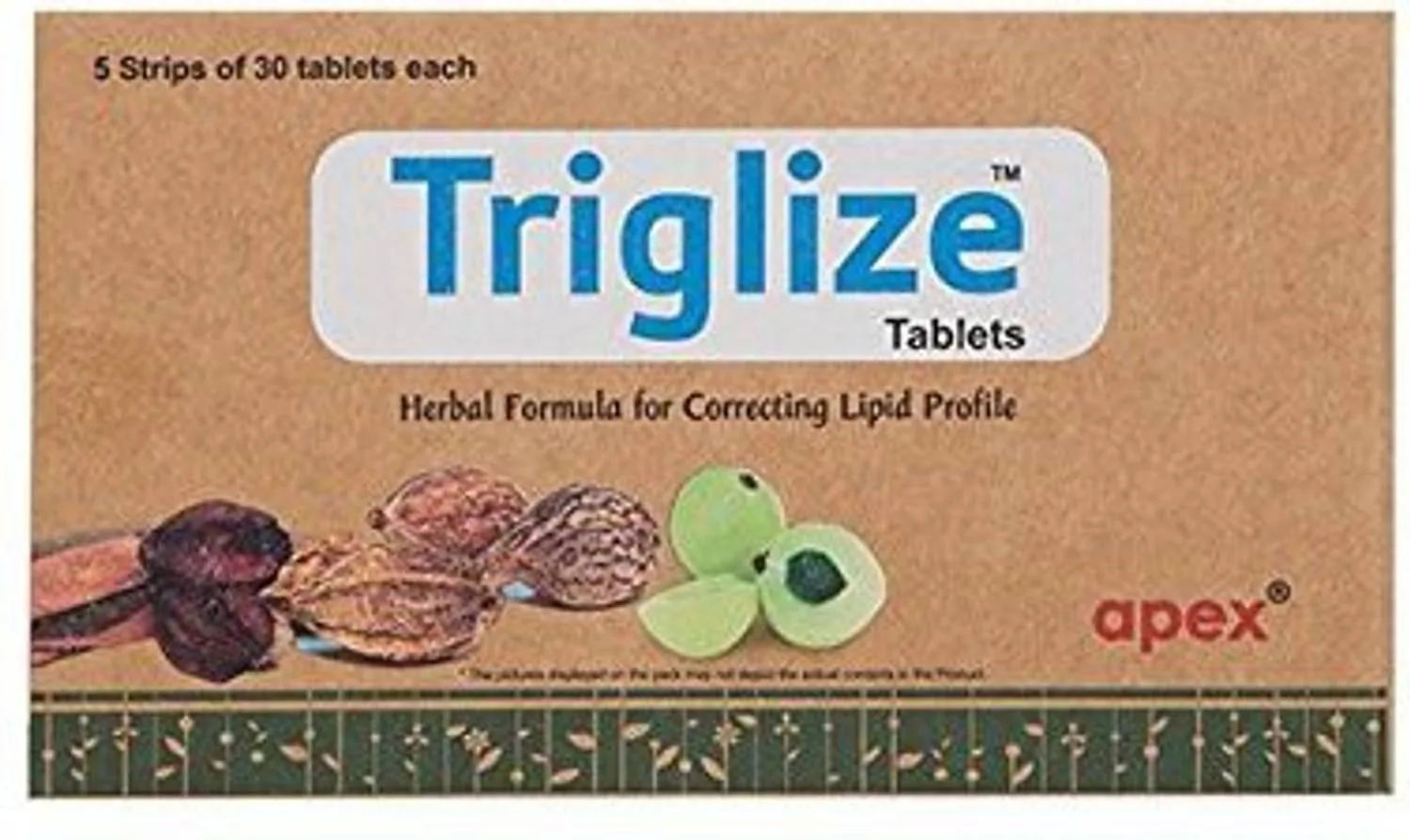 Apex Ayurvedic Triglize Tablet | Polyherbal Supplement | Cardiovascular & Lipid Balance Support-2