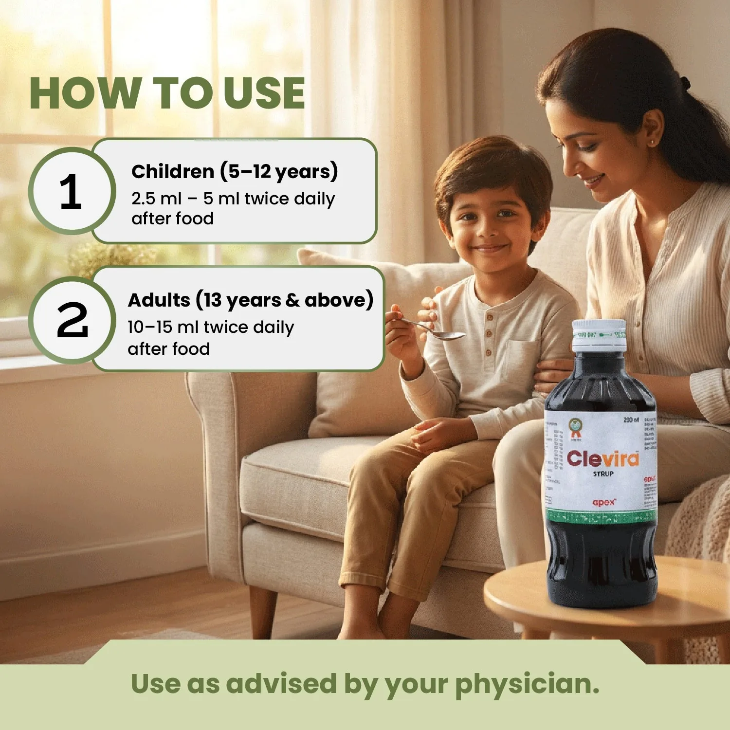 Apex Clevira Syrup | Ayurvedic Immunity Booster | Natural Antiviral and Antioxidant Support-3