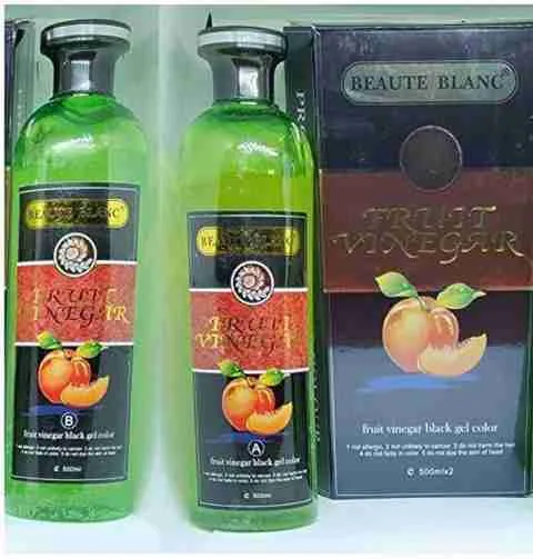 Aravli Beaute Blanc Fruit Vinegar Gel Hair Color - Natural Black | Damage-Repair Hair Dye | Gentle Gray Coverage-3