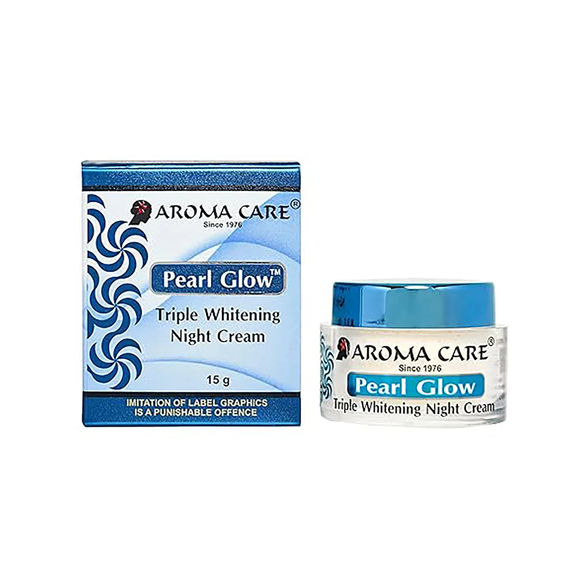 Aroma Care Pearl Glow Triple Whitening Night Cream | Radiance Restoring Night Moisturizer | Dark Spot & Blemish Care 15 gm