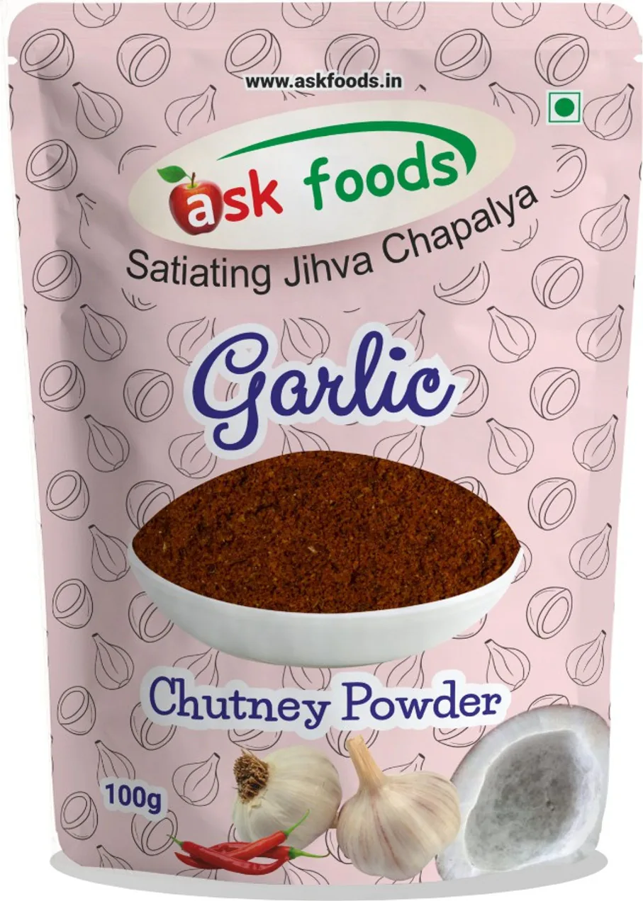 Ask Foods Garlic Chutney Powder Ask Foods Garlic Chutney Powder--100 g