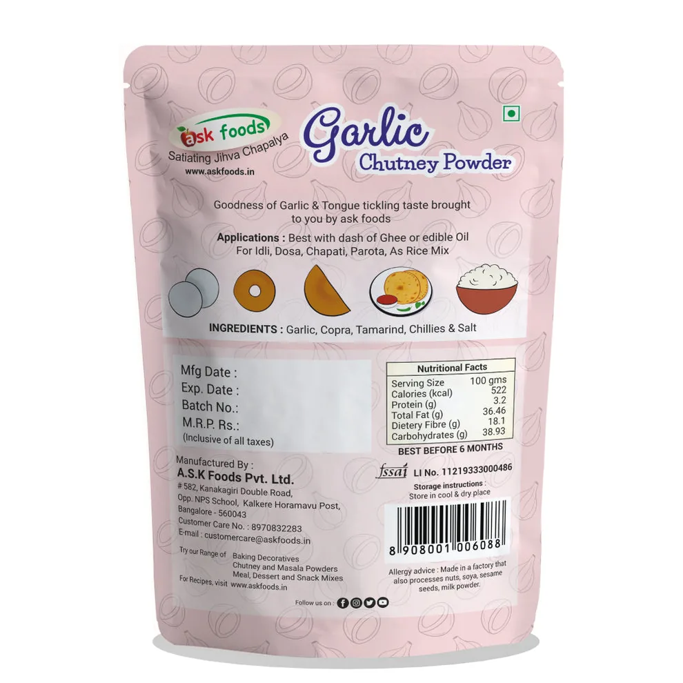 Ask Foods Garlic Chutney Powder-3