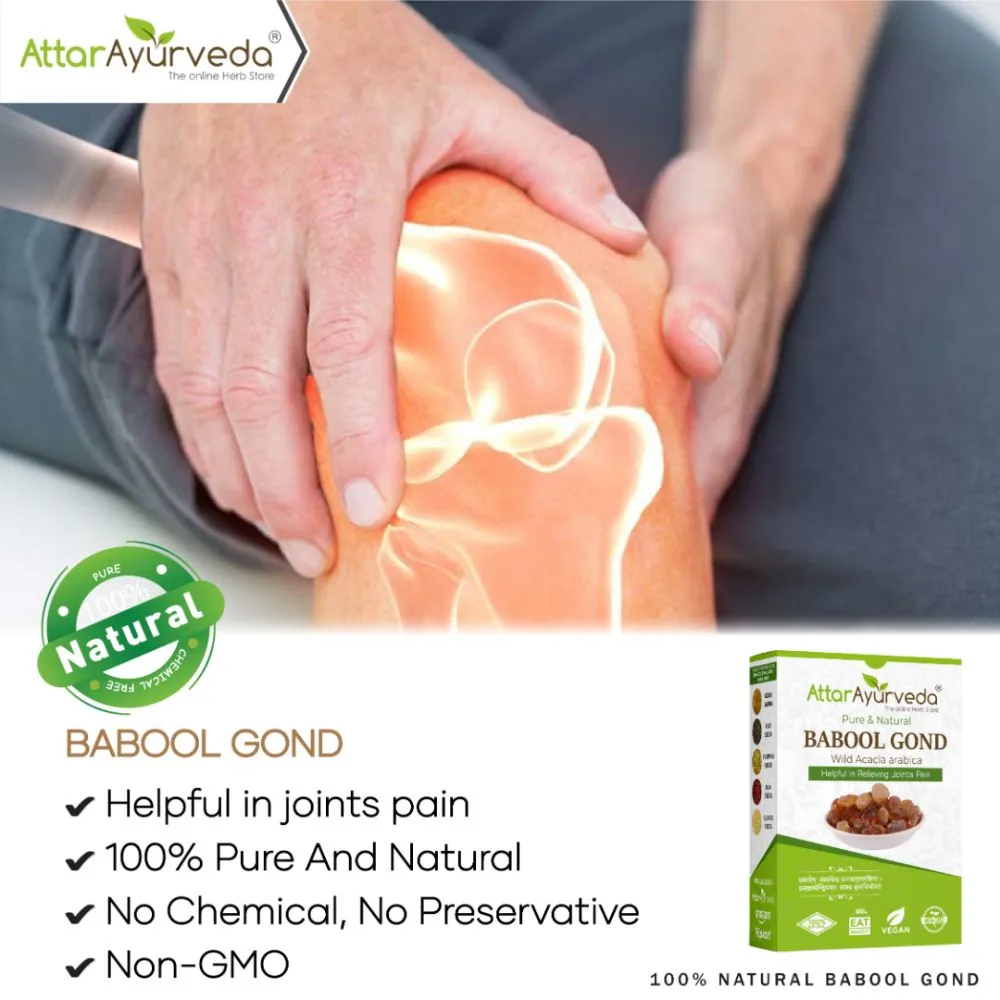 Attar Ayurveda Babool Gond | Natural Edible Gum | Pure Acacia Arabica Resin for Joint Health and Traditional Ladoos-3