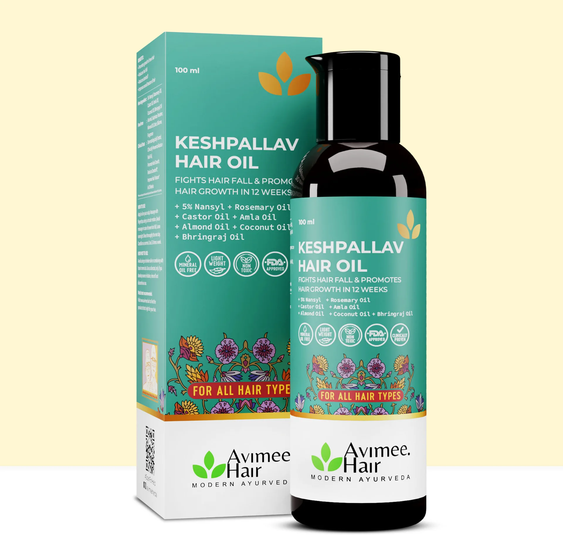 Avimee Herbal Keshpallav Hair Oil-2