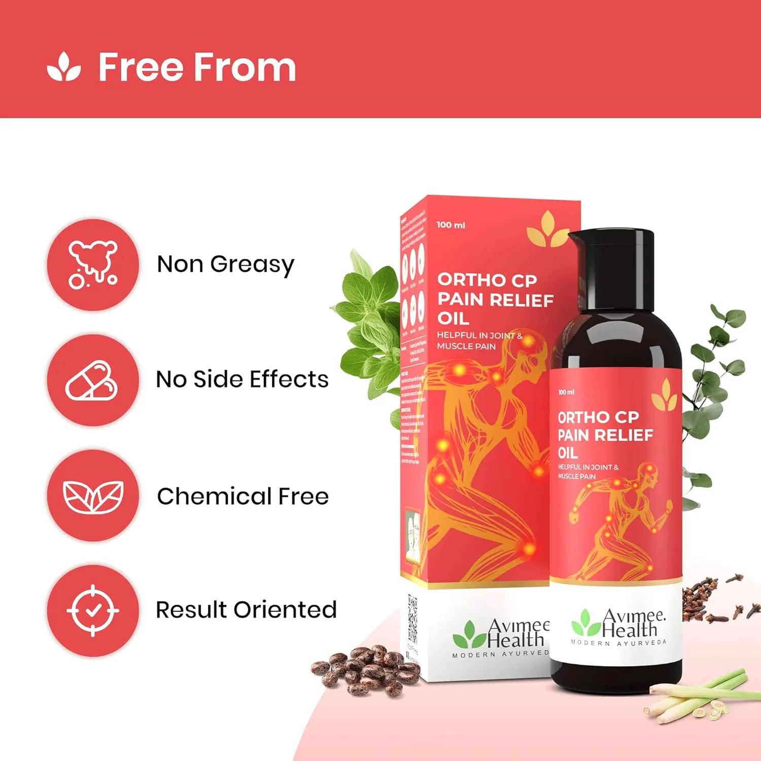 Avimee Herbal Ortho CP Body Massage Oil-5