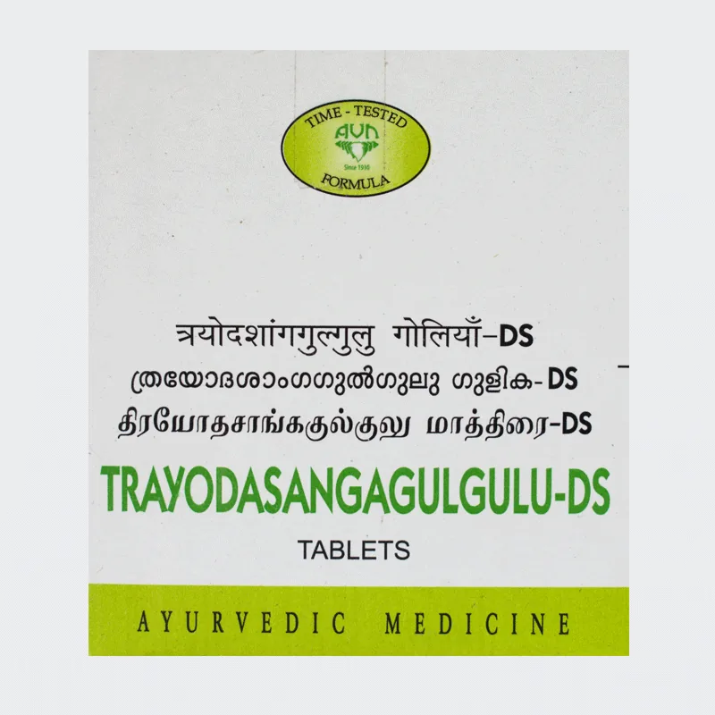 AVN Ayurveda Trayodasangagulgulu DS | Double Strength Joint Support Tablets | Vata Balancing Herbal Formula