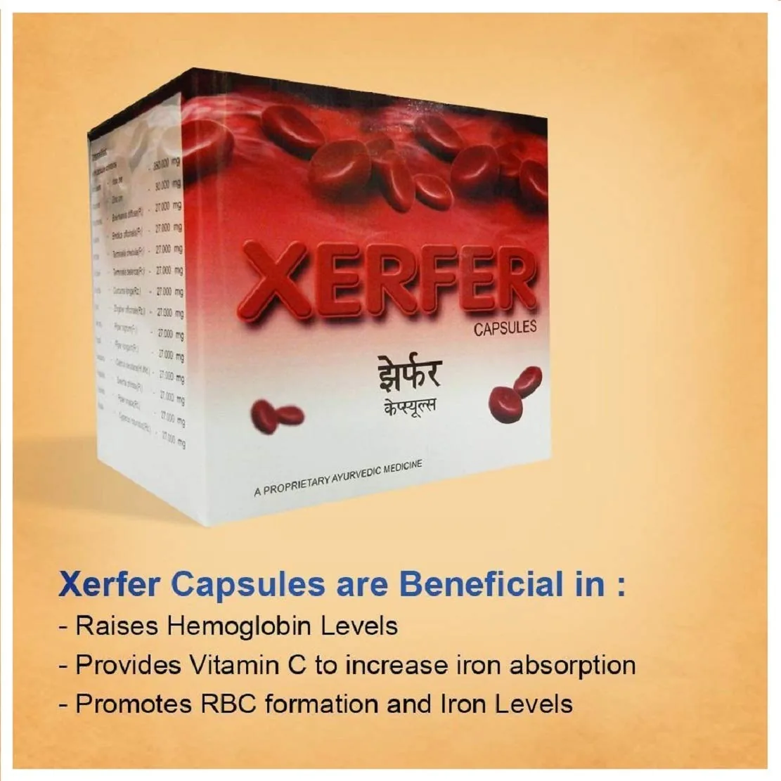 AVN Ayurveda Xerfer Capsules | Natural Ayurvedic Haematinic | Hemoglobin and RBC Support-4