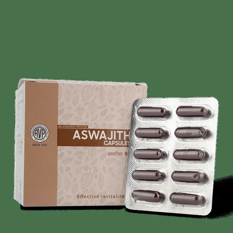 AVP Ayurveda Aswajith Capsules | Natural Revitalizer & Energy Supplement | Ashwagandha & Shilajit Formula-7