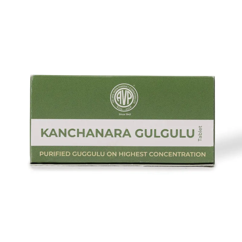 AVP Ayurveda Kanchanara Gulgulu Vatika Tablets | Traditional Ayurvedic Formulation | Lymphatic and Thyroid Support-5