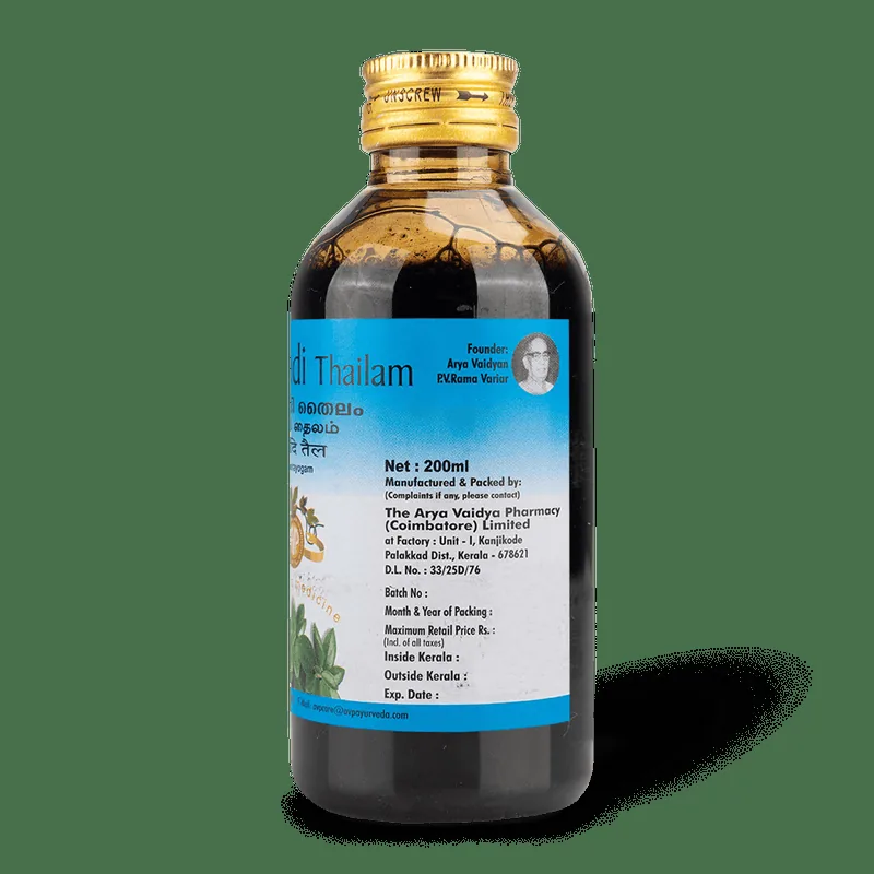 AVP Ayurveda Karpooradi Thailam | Warming Ayurvedic Massage Oil | Muscle and Joint Pain Relief-2