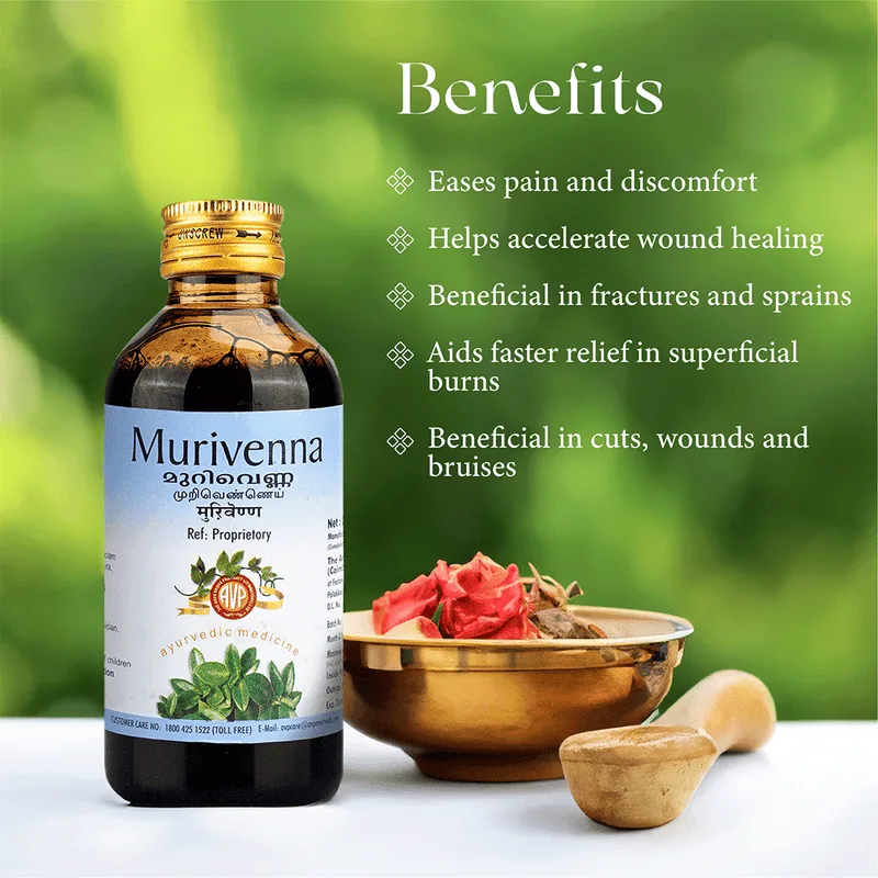AVP Ayurveda Murivenna | Traditional Healing Oil | Joint & Muscle Care-4