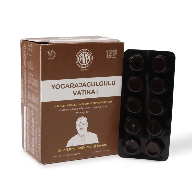 AVP Ayurveda Yogaraja Gulgulu Vatika Tablets