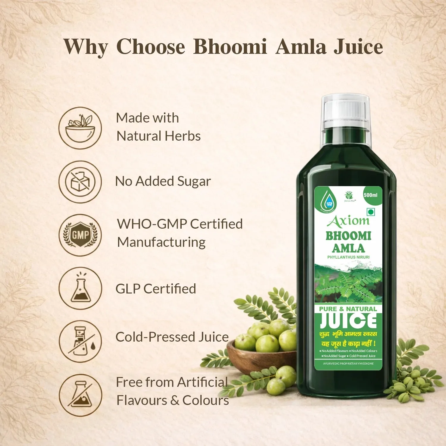 Axiom Bhoomi Amla Juice | Pure Ayurvedic Panchang Extract | Natural Liver and Digestive Support-4