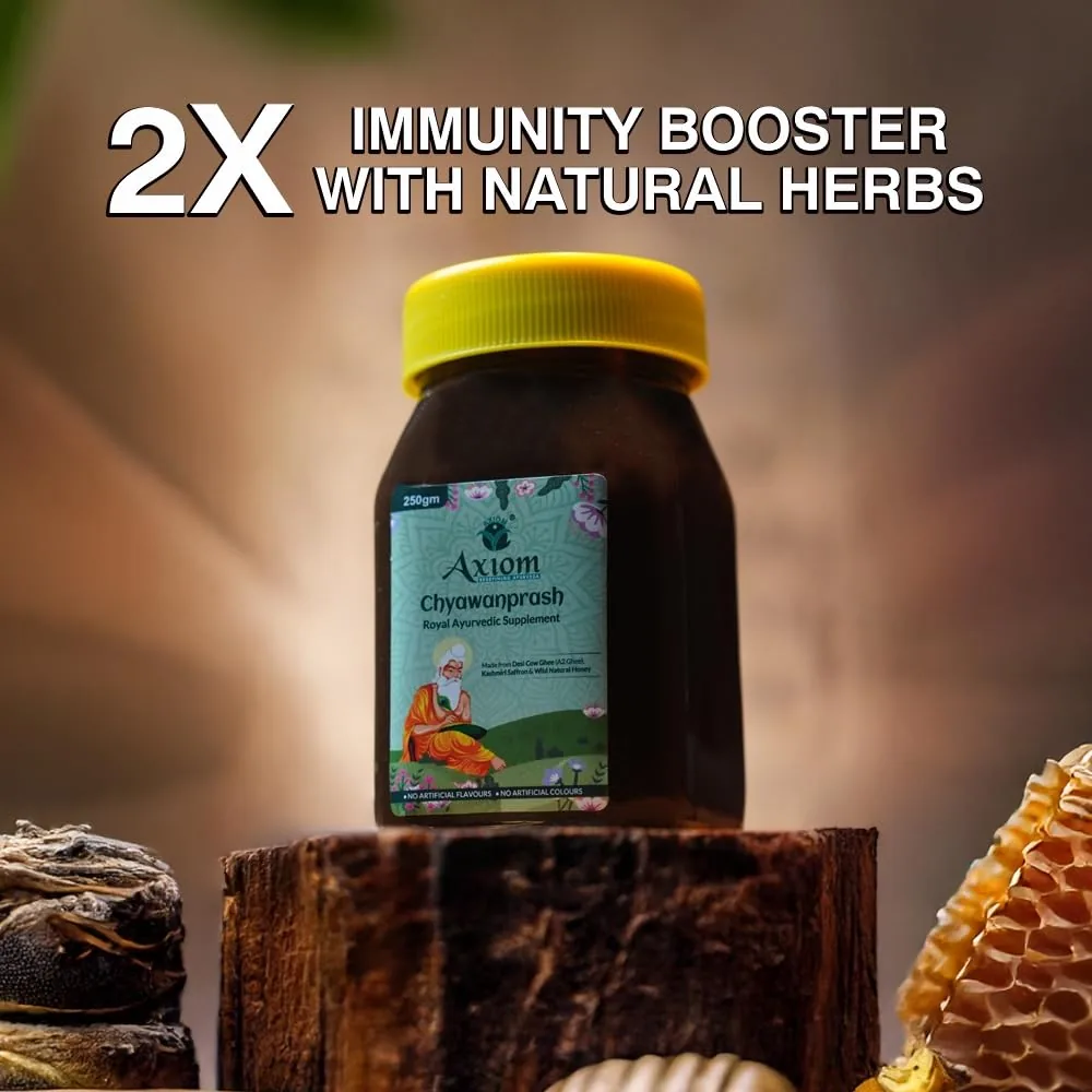 Axiom Royal Ayurvedic Chyawanprash | Premium Immunity Booster | Made with A2 Ghee, Kashmiri Kesar & Wild Honey-1
