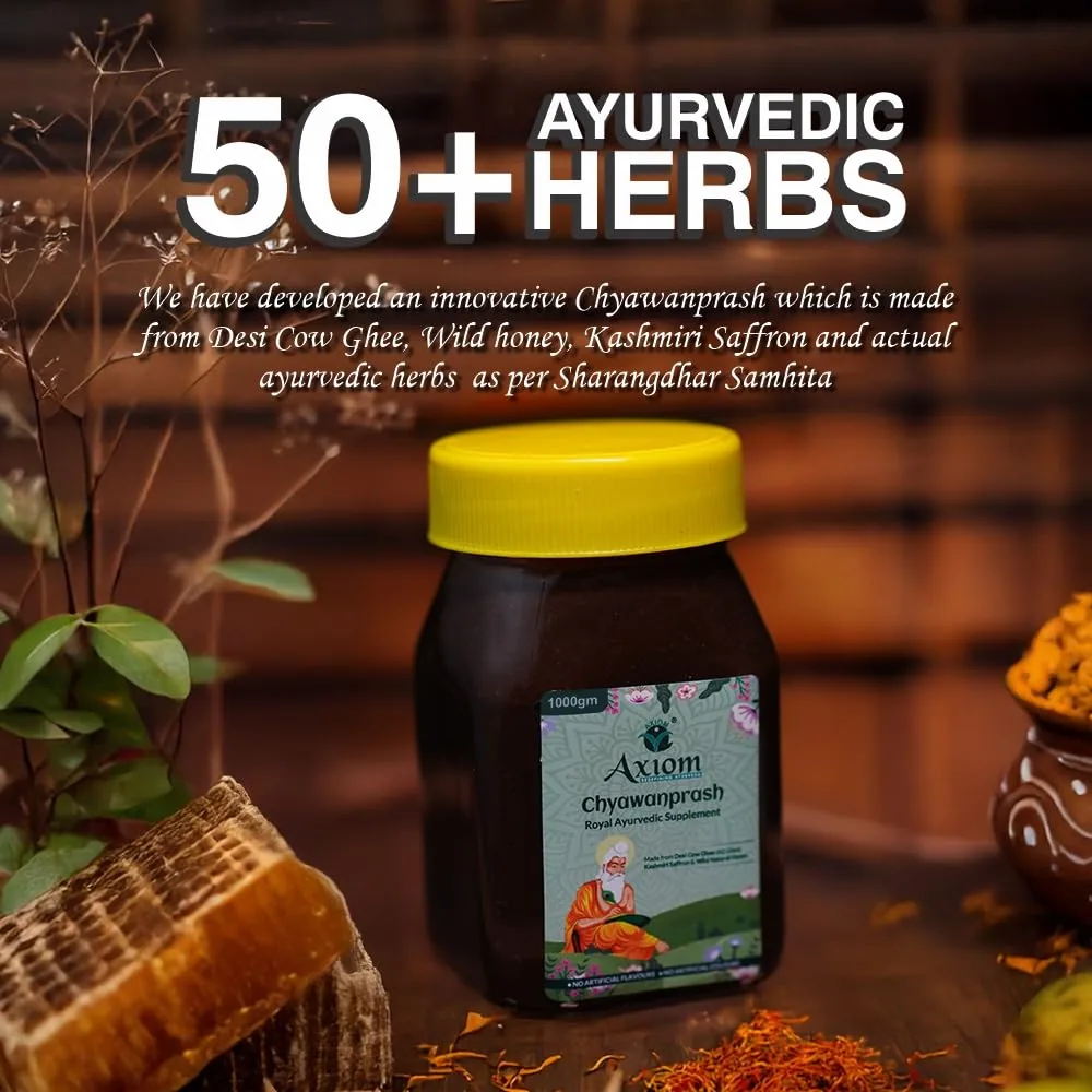 Axiom Royal Ayurvedic Chyawanprash | Premium Immunity Booster | Made with A2 Ghee, Kashmiri Kesar & Wild Honey-2