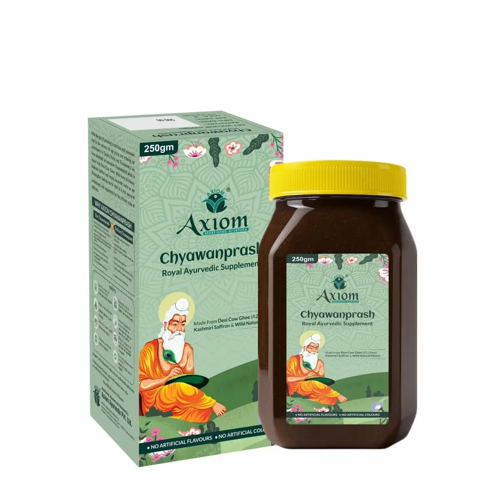 Axiom Royal Ayurvedic Chyawanprash | Premium Immunity Booster | Made with A2 Ghee, Kashmiri Kesar & Wild Honey