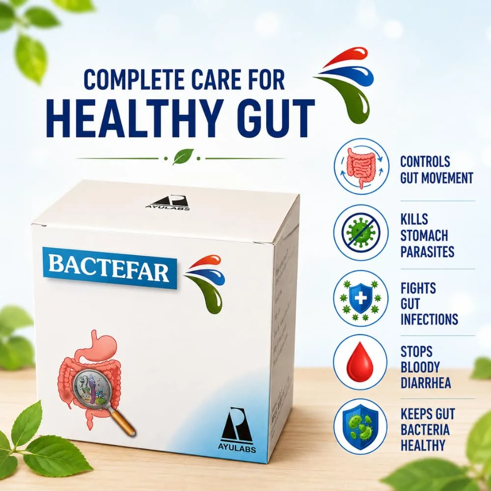 Ayulabs Ayurveda Bactefar Capsules | Herbal Digestive Support | Natural Gut Health Formula-3
