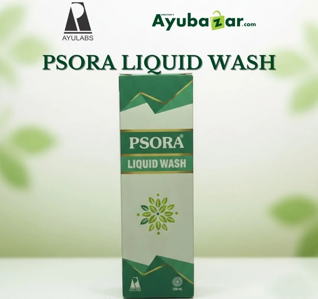 Ayulabs Ayurveda Psora Liquid Wash | Soothing Herbal Cleanser | Skin Relief Formula-2