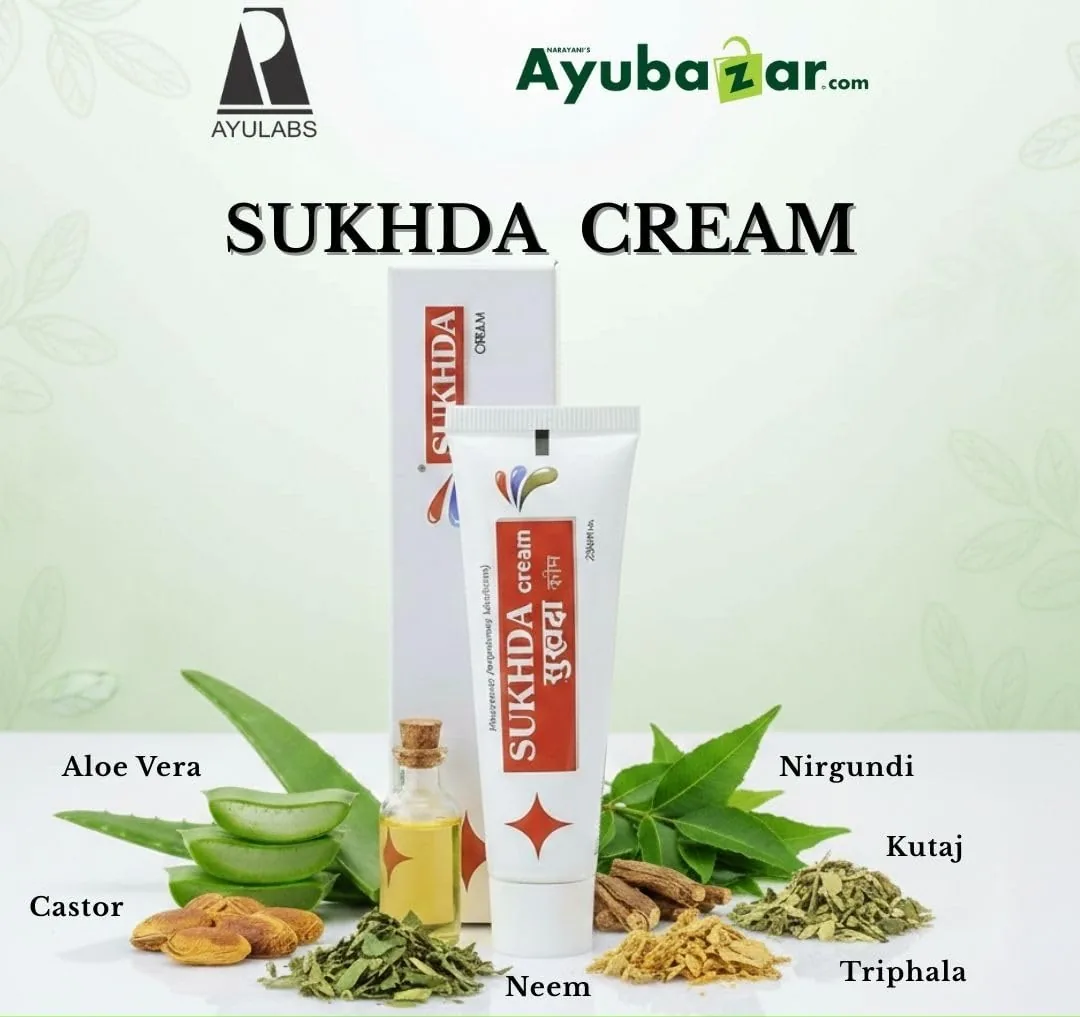 Ayulabs Ayurveda Sukhda Ointment | Soothing Herbal Cream for Piles and Fissures Discomfort-4