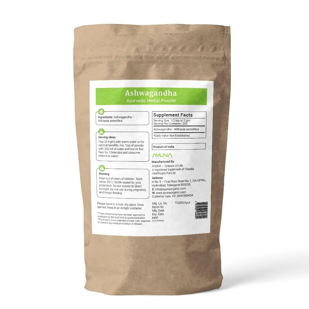 Ayuna Ashwagandha Powder | Pure Ayurvedic Adaptogen | Natural Stress & Sleep Support-2