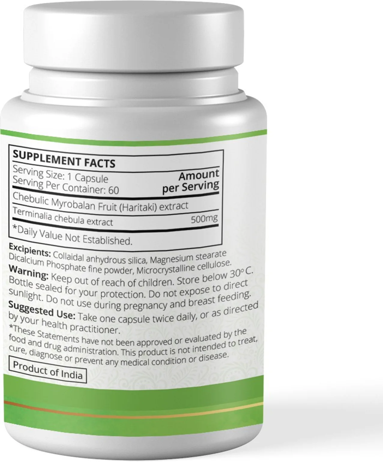 Ayuna Haritaki Veg Capsules | Ayurvedic Digestive Support | Natural Vata Balancing Supplement-2