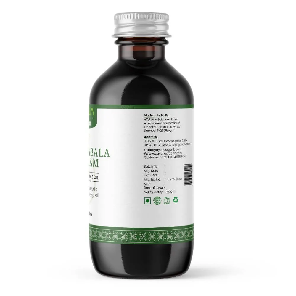 Ayuna Ksheerabala Thailam | Ayurvedic Massage Oil | Calming Vata Balance & Sleep Support-3