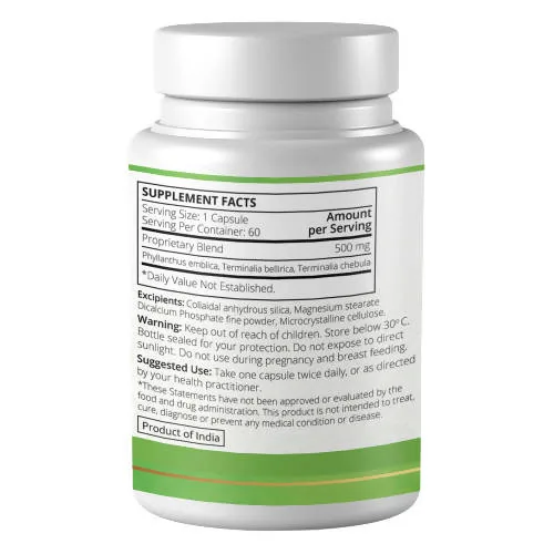 Ayuna Triphala Veg Capsules | Ayurvedic Digestive Support | Natural Triphala Extract-2