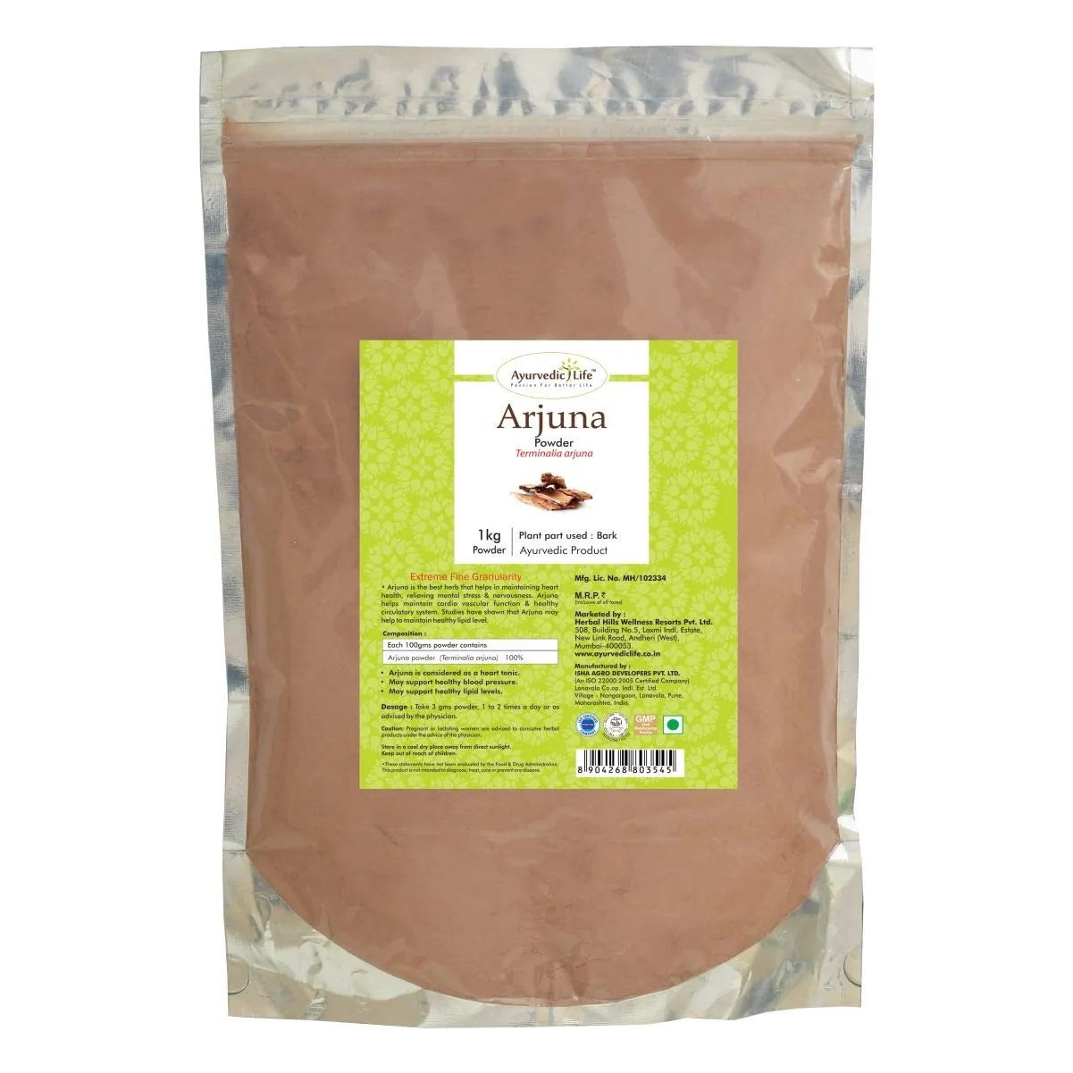 Ayurvedic Life Arjuna Powder | Pure Terminalia Arjuna Bark | Traditional Cardioprotective Herb-1