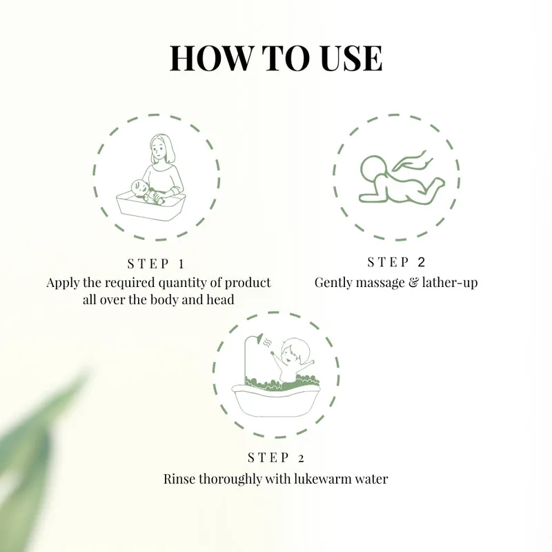 Azafran Organics Baby Gentle Body wash and Shampoo