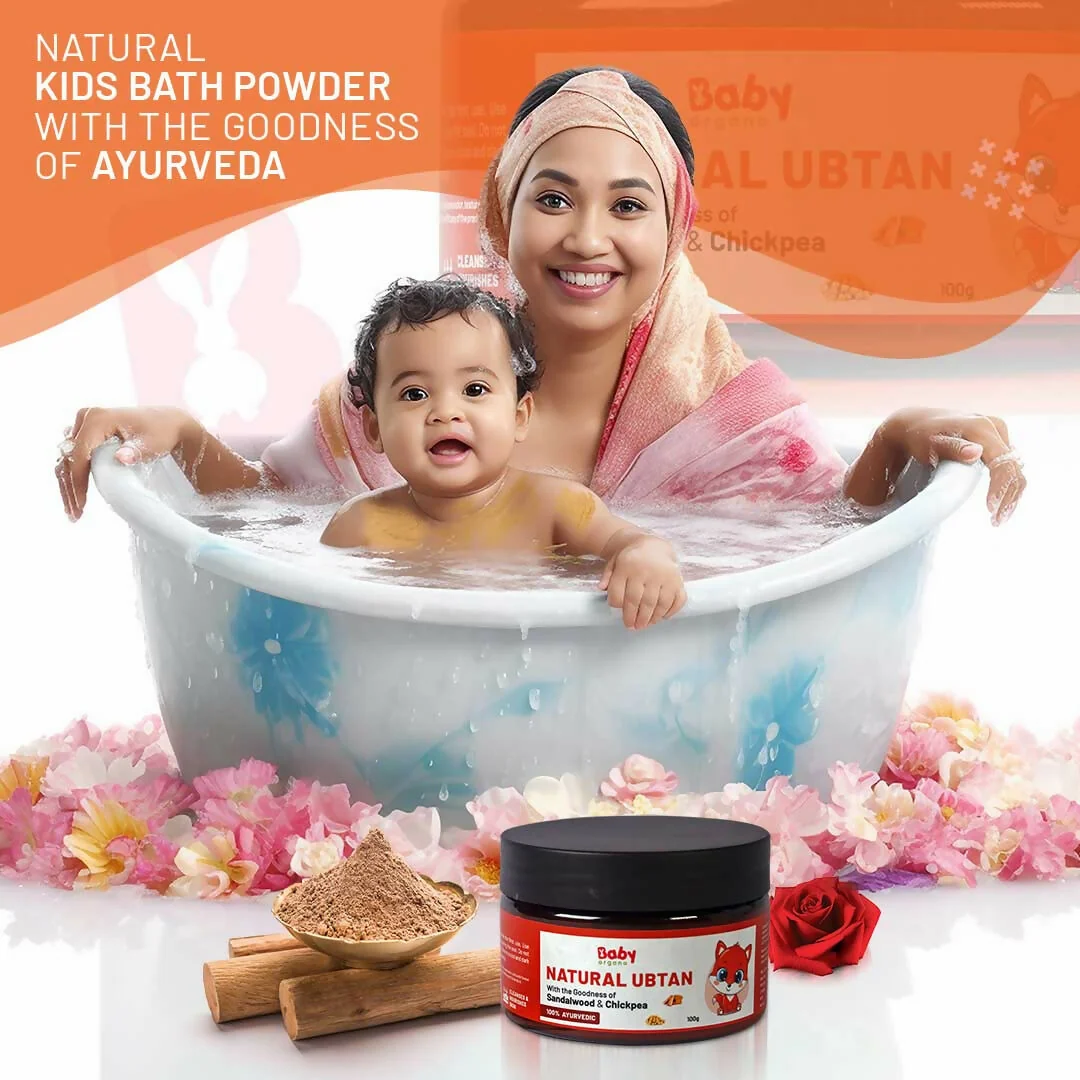 Babyorgano Natural Ubtan Face Pack | Ayurvedic Bath Powder | Skin Lightening and Tan Removal For Babies-3