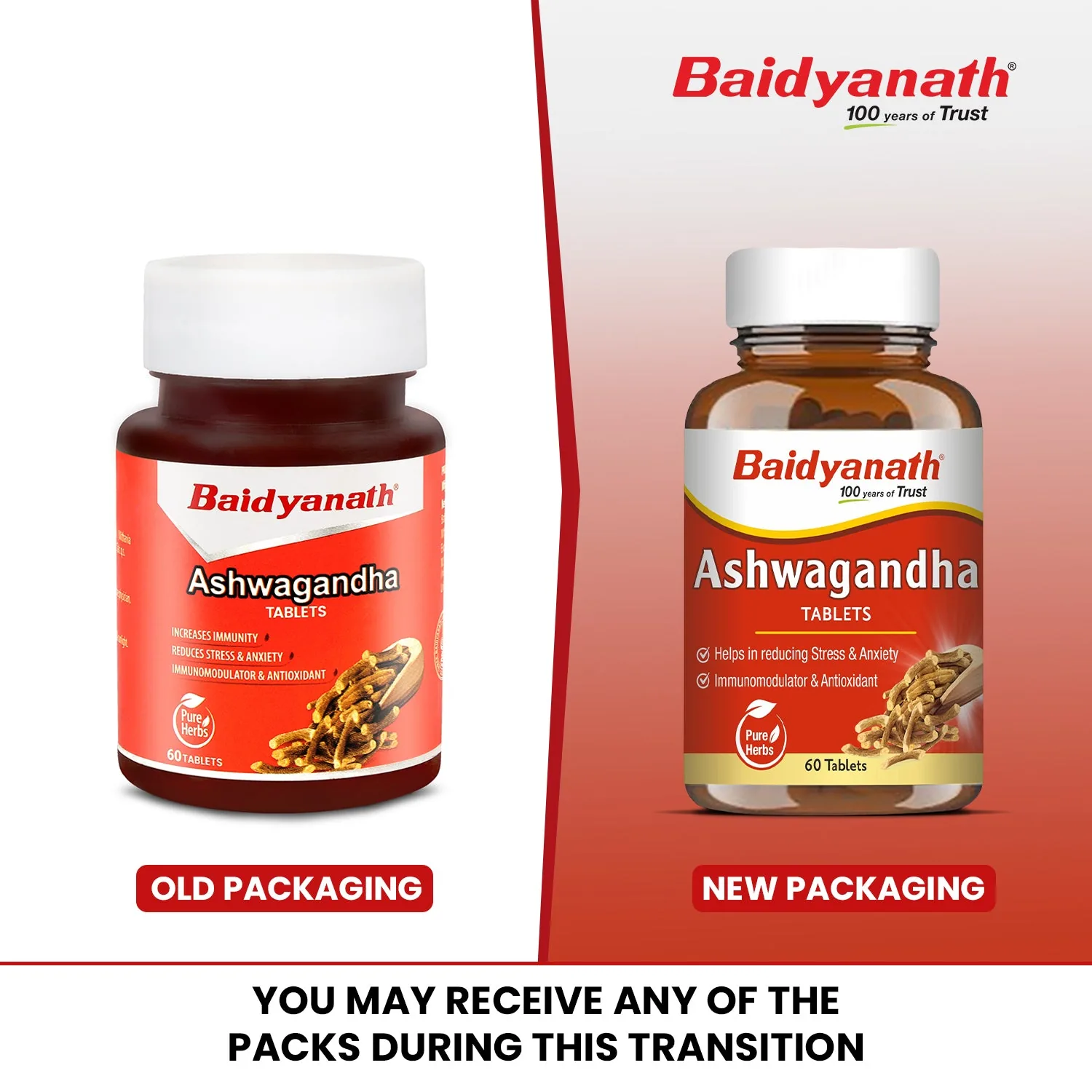 Baidyanath Ashwagandha Tablet | Ayurvedic Adaptogen for Stress Relief & Vitality-2