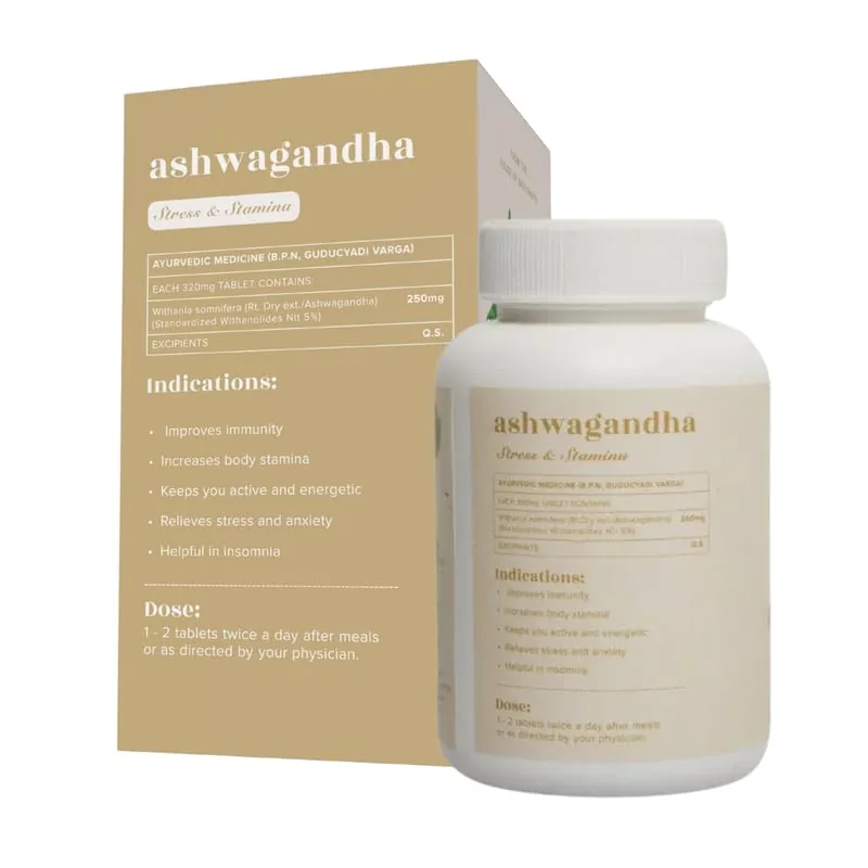 Baidyanath Jhansi Ayurvedant Ashwagandha Tablets | Pure Adaptogenic Extract | Stress Relief & Vitality Support-2