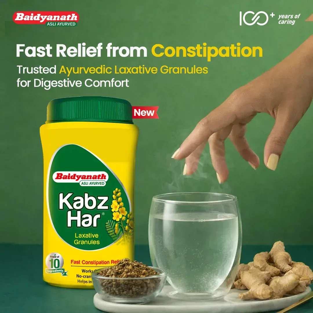 Baidyanath Kabz-Har Ayurvedic Laxative Powder | Herbal Constipation Relief Churna | Gentle Overnight Action-3