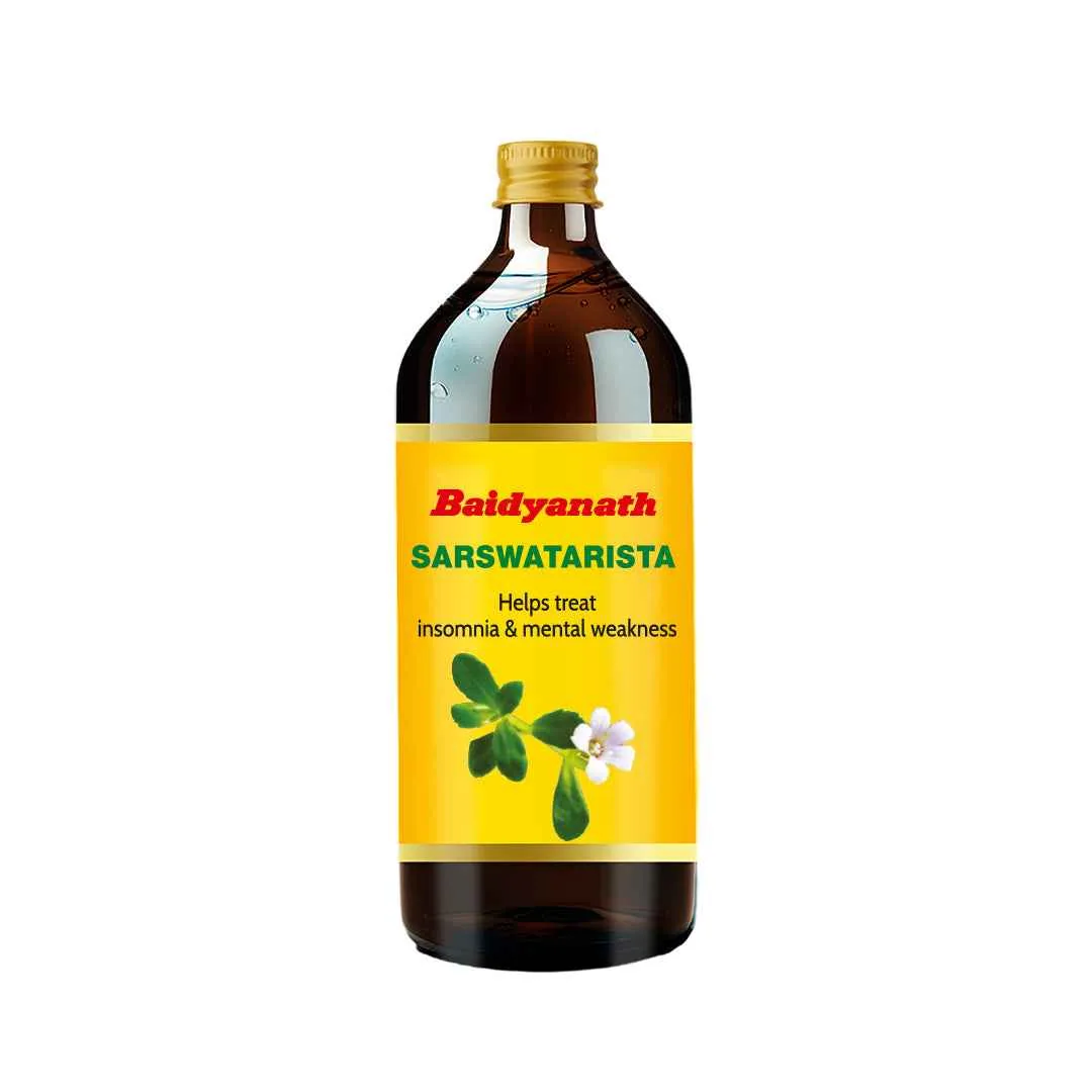 Baidyanath Saraswatarishta | Ayurvedic Nerve Tonic | Natural Brain and Memory Support-1